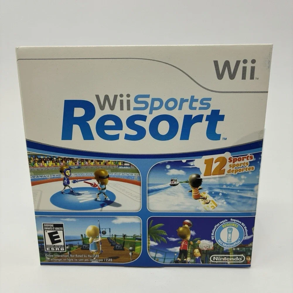 Wii Sports Resort Nintendo Wii Brand New Factory Sealed Cardboard Sleeve Manual